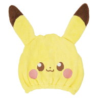 ヘアキャップ 吸水速乾タオルキャップ ポケピース ピカチュウ （ タオルキャップ ドライキャップ 子供 キ…