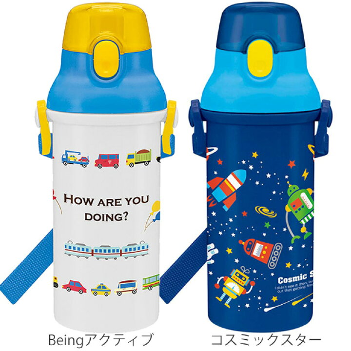 楽天市場 水筒 直飲み プラスチック ワンタッチボトル 480ml 子供 ノンキャラクター 軽量 幼稚園 保育園 食洗機対応 キッズ 日本製 子供用 ボトル かわいい かっこいい 恐竜 車 電車 くま 宇宙 星 スター リビングート 楽天市場店