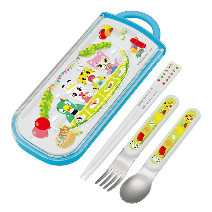 楽天市場 トリオセット スライド式 箸 スプーン フォーク しまじろう ピクニック 子供 食洗機対応 子供用お箸 カトラリー 幼稚園 保育園 ケース付き 子ども用 子供用 子ども キャラクター みみりん とりっぴぃ にゃっきい リビングート 楽天市場店