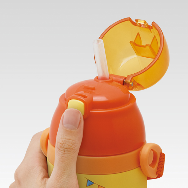 楽天市場】水筒 ステンレス ストロー 3Dワンプッシュストローボトル