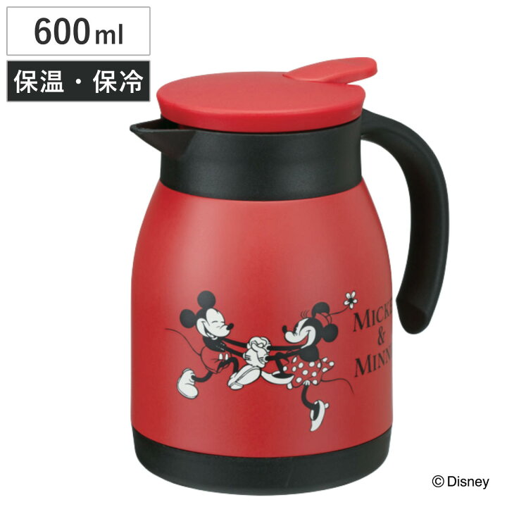 楽天市場】卓上ポット 600ml ミッキー＆ミニー ミッキーマウス ミニー 
