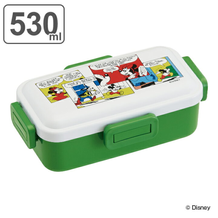 楽天市場 お弁当箱 1段 530ml ふわっと ミッキーマウス レトロコミック ミッキー 弁当箱 ランチボックス 弁当 食洗機対応 レンジ対応 一段 仕切り付き 4点ロック お弁当 ふわっと弁当箱 ドーム型 ディズニー キャラクター リビングート 楽天市場店