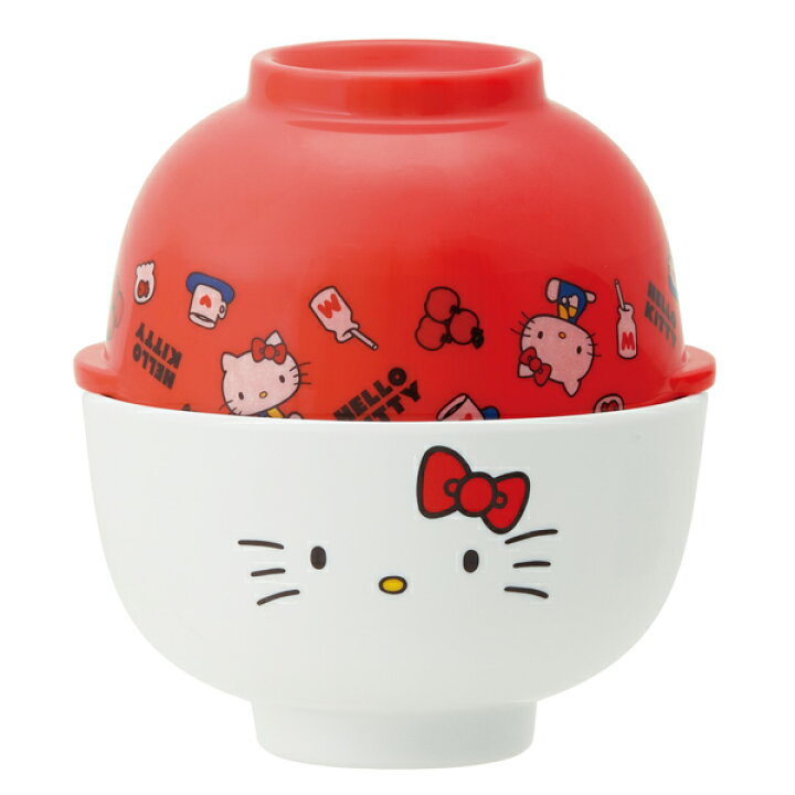 楽天市場】茶わん＆汁わんセット ハローキティ 70年代 メラミン製 