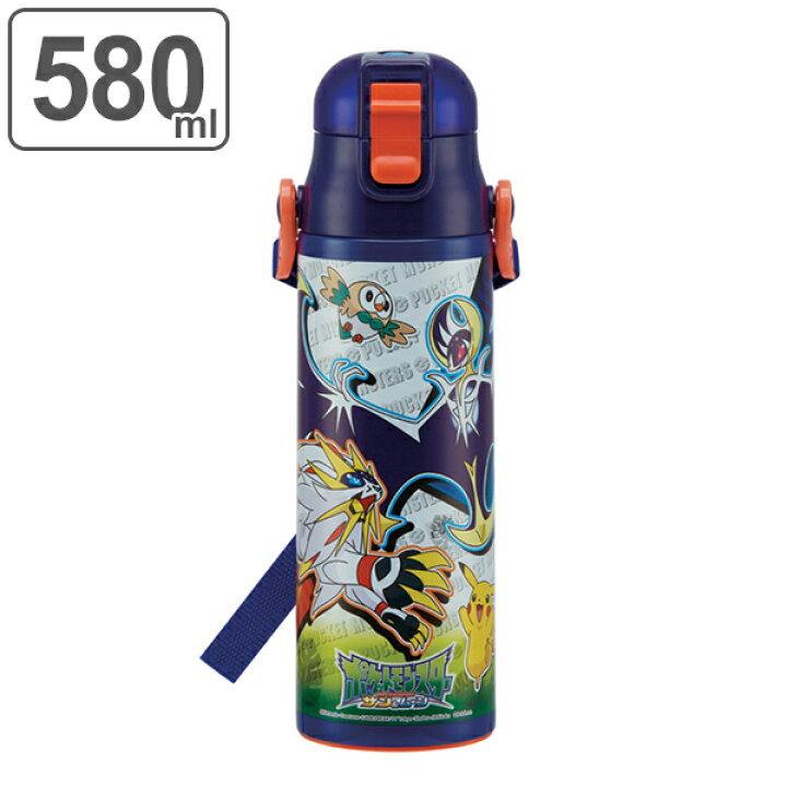 楽天市場 子供用水筒 ポケットモンスター サン ムーン 直飲み ワンプッシュステンレスボトル 580ml ロック付き ステンレスボトル 保冷 ポケモン ステンレス製 超軽量 すいとう ポケモンsm サンムーン サン ムーン リビングート 楽天市場店