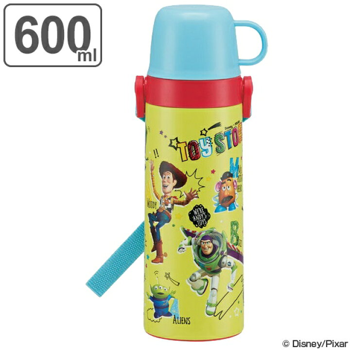 楽天市場 水筒 子供 トイ ストーリー 2ウェイ 直飲み コップ付 ステンレスボトル 600ml 保温 保冷 ステンレス トイストーリー 子供用水筒 キャラクター 超軽量 2way すいとう 子ども用 子供用 子ども コップ 直飲み リビングート 楽天市場店