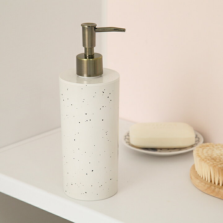 楽天市場 ディスペンサー 500ml Teppu おしゃれ シャンプー コンディショナー リンス ボディソープ シャンプーボトル 詰替えボトル 液体石けん 詰め替え ボトル 詰替え ムースボトル プラスチック 丸型 丸 バス用品 白 ホワイト リビングート 楽天市場店