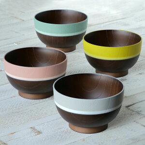 汁椀 400ml Ra-bow 抗菌 プラスチック ( 食洗機対応 電子レンジ対応 お椀 椀 うつわ おわん ボウル 日本製 プラスチック製 軽い 割れにくい 味噌汁 スープ 容器 おしゃれ )