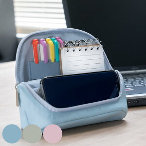 バッグインバッグ ユートリム スマスタ ワイド アッシュ モバイル 立つバッグインバッグ ( インナーバッグ レディース 小物 コスメ パステル かわいい ポーチ ガジェットケース 文具 スマ