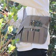 エプロン 動きやすい 多機能ガーデンエプロン ワンショルダー （ ガーデンエプロン 多用途 ガーデニング …