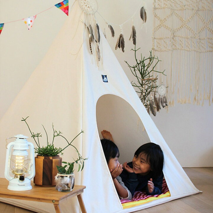 楽天市場】ティピーテント FESTA HOME キッズテント マット付き 