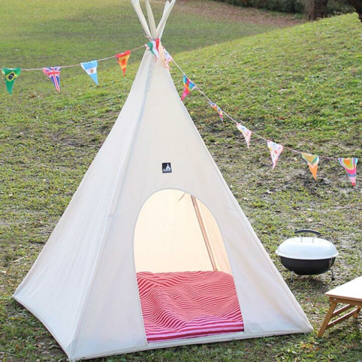 楽天市場】ティピーテント FESTA HOME キッズテント マット付き 