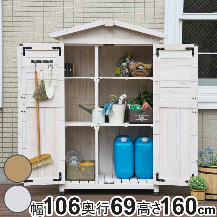 楽天市場】物置 三角屋根収納庫 木製 倉庫 屋外 （ 屋外物置 約 幅 90 