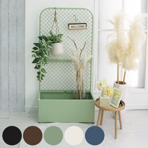 フェンス プランターBOX付きフェンス TWILL ツイル ( プランターボックス プランターラック ガーデンフェンス フラワーラック スチール ニュアンスカラー おしゃれ 室内 屋外 フラワースタン