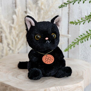ぬいぐるみ potte 黒猫 猫 ( ヌイグルミ ねこ ネコ 動物 雑貨 インテリア アニマル グッズ ベビー 赤ちゃん プレゼント ギフト かわいい 縫いぐるみ 人形 手乗り 小さい 癒しグッズ 子ども キ