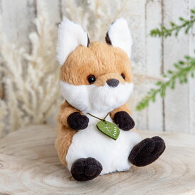 ぬいぐるみ potte キツネ （ ヌイグルミ きつね 動物 雑貨 インテリア アニマル グッズ ベビー 赤ちゃん プレゼント ギフト かわいい 縫いぐるみ 人形 手乗り 小さい 癒しグッズ 子ども キッズ 出産祝い 女の子 男の子 ）