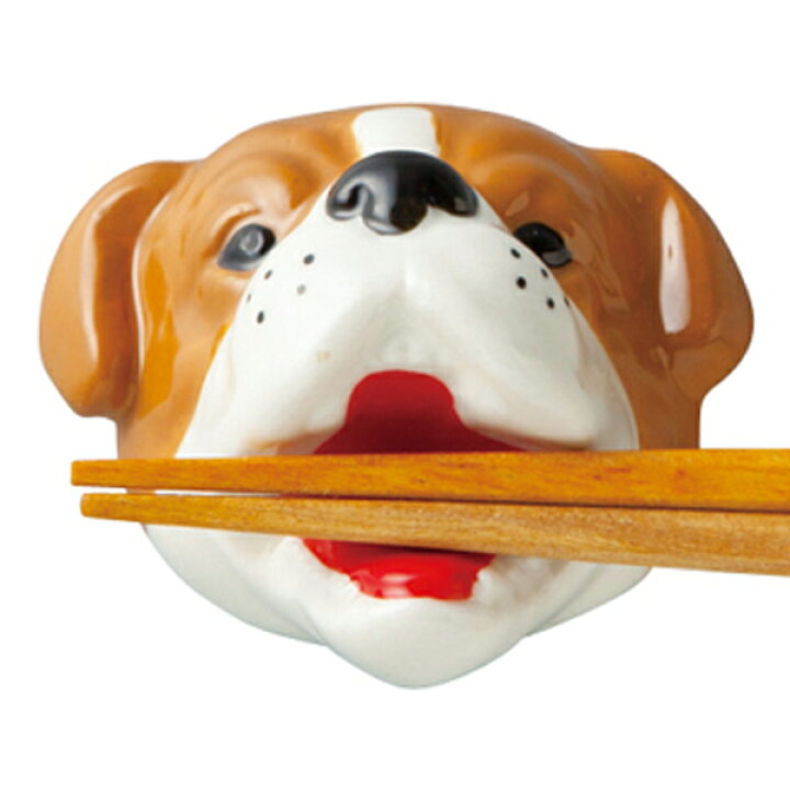 楽天市場 箸置き ブルドッグ 噛みつき おもしろ 犬 はしおき 磁器 食器 カトラリーレスト 箸おき 箸やすめ 箸休め 食洗機対応 カトラリー レスト ハシオキ お箸 箸 置き おもしろい リビングート 楽天市場店