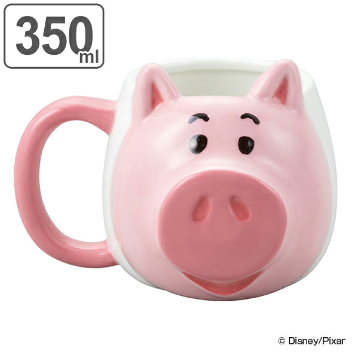楽天市場 マグカップ 350ml トイ ストーリー ハム フェイスマグ ディズニー キャラクター 電子レンジ対応 食洗機対応 カップ マグ コップ マグ 顔型 おもしろ 食器 ピクサー リビングート 楽天市場店