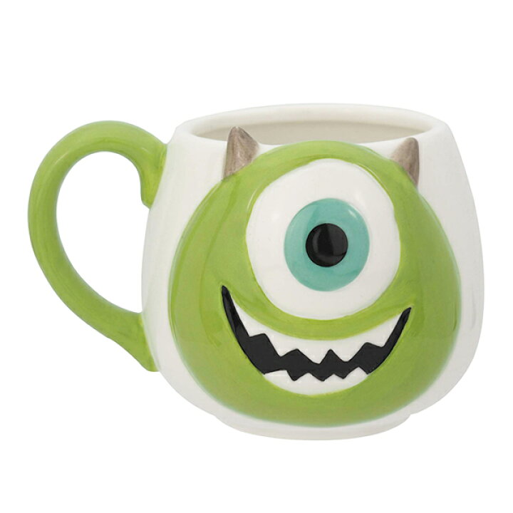 楽天市場 マグカップ 350ml モンスターズインク マイク フェイスマグ ディズニー キャラクター 電子レンジ対応 食洗機対応 カップ マグ コップ マグ 顔型 おもしろ 食器 ピクサー リビングート 楽天市場店