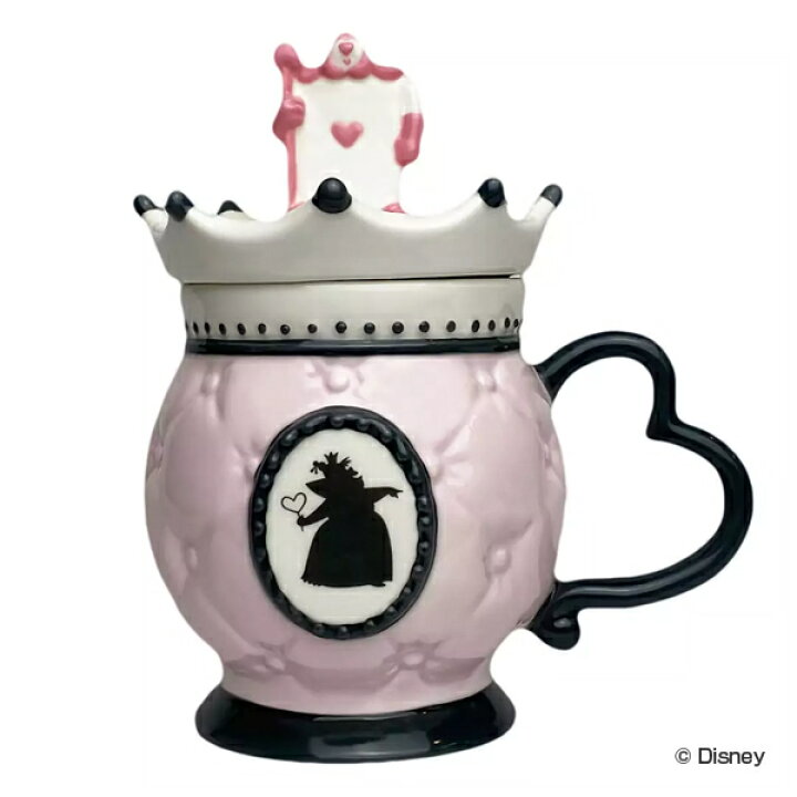 楽天市場 マグカップ 400ml フタ付き アリスインワンダーランド コップ 磁器 キャラクター カップ マグ ふた付き ハートの女王 ふしぎの国のアリス アリス ディズニー トランプ兵 ハート エース かわいい おしゃれ お茶会 リビングート 楽天市場店