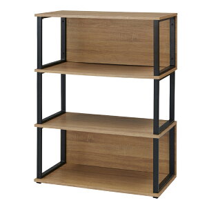 オープンシェルフ 3段 スチールフレーム オフィス収納 幅90cm ( 送料無料 本棚 ラック シェルフ 飾り棚 ディスプレイ オープンラック 収納棚 収納 書類収納 収納ラック 棚 スチール オフィス