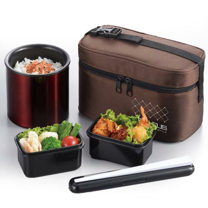 楽天市場 保温弁当箱 ランチジャー スタイラス オブロング 800ml ランチバッグ付 お箸付 お弁当箱 保温 保冷 ランチボックス 箸付 ポーチ付 弁当箱 リビングート 楽天市場店