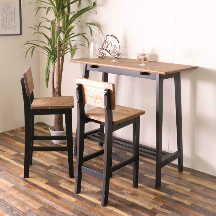 R607 Caravan Furniture 天然木 ハイテーブル、カウンターテーブル、幅 