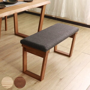 ダイニングベンチ 幅92cm ハイム ( コンパクト ベンチ オーク レッドオーク 無垢材 天然木 ナチュラル ブラウン ファブリック 布張り 木目 北欧 モダン シンプル )