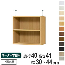 専用 上置き棚 標準棚板 type41 オーダー本棚 奥行40cm 幅30-44cm用 （ 送料無料 オーダーメイド 天井つっぱり 本棚 収納ラック セミオーダー ）