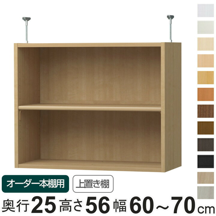 専用 上置き棚 標準棚板 type32 オーダー本棚 奥行25cm 幅30-44cm用 （ 専用パーツ 追加オプション 上置き 収納家具 オプション 追加 オーダー ラック パーツ ）