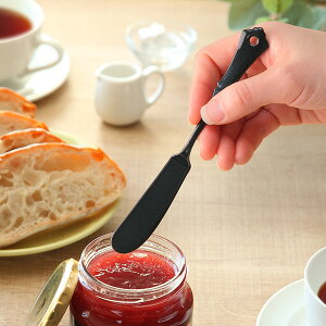 バターナイフ 17cm クラシカルノワール Classical Noir ステンレス製 ホーロー 日本製 ( バタースプレダー 洋食器 カトラリー 黒い食器 琺瑯 黒 バター ジャム マーガリン おしゃれ かわいい )