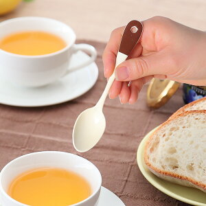 ティースプーン 14cm セーグル Seigle ステンレス製 ホーロー 日本製 ( 洋食器 カトラリー 琺瑯 アイボリー ブラウン コーヒースプーン おしゃれ かわいい )