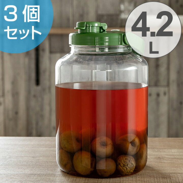 楽天市場 梅酒容器 液体密封容器 R型 4 2l プラスチック製 3個セット 梅酒びん 梅酒瓶 果実酒瓶 保存容器 密閉保存容器 梅酒用保存容器 果実酒用保存容器 梅酒ビン 果実酒びん 果実酒ビン リビングート 楽天市場店 楽天市場 梅酒容器 液体密封容器 R型 4 2l プラスチック製 3個セット 梅酒びん 梅酒瓶 果実酒瓶 保存容器 密閉保存容器 梅酒用保存容器 果実酒用保存容器 梅酒ビン 果実酒びん 果実酒ビン リビングート 楽天市場店
