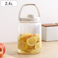 梅酒容器 保存容器 果実酒びん R型 2.4L （ 梅酒びん プラスチック 梅酒瓶 果実酒瓶 軽量 丈夫 日本製 丸…