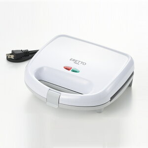 ホットサンドトースター ERETTO mono ホットサンドメーカー 電気 ( ホットサンド 朝食 パーティー おやつ コンパクト 両面 焼き 食パン サンドイッチ ふっ素加工 調理家電 キッチン家電 シンプ