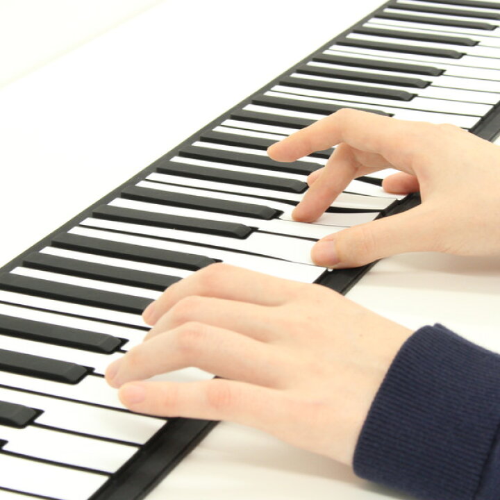 楽天市場】ピアノ 電子ピアノ コンパクト 88鍵盤 ロールアップピアノ 