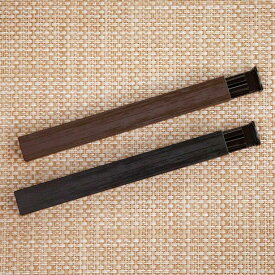 箸箱セット スクエア箸箱セット 21.0cm （ 箸＆箸箱セット スライド式 天然木 木製箸 お弁当用 日本製 弁当用箸 ランチグッズ おはし お箸 ケース付 箸 箸箱 セット 木目風 ）