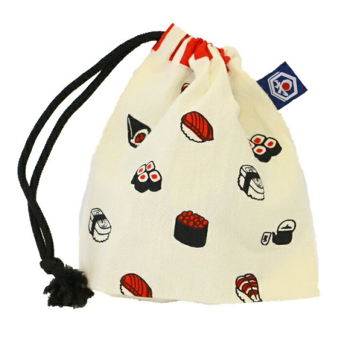 楽天市場 コップ袋 巾着袋 わ 巾着ポーチ 寿司 巾着 袋 ポーチ 給食袋 コップ入れ ランチ巾着 小物入れ きんちゃく袋 お弁当袋 巾着バッグ 和柄 和風 大人 リビングート 楽天市場店