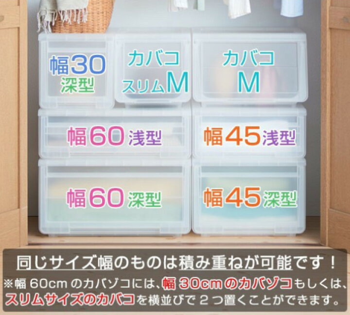 楽天市場】収納ケース カバゾコ 深型 幅30×奥行40×高さ31cm 