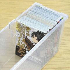 楽天市場 コミック収納ケース いれと庫 コミック本用 2個セット 収納ケース コミック本収納 フタ付き プラスチック製 収納ボックス コミック用 漫画本 マンガ本 仕切り板付き リビングート 楽天市場店