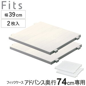 専用棚 フィッツケース アドバンス L 奥行74cm専用 ハーフ棚 同色2枚入 Fits フィッツ ( フィッツユニット 対応 棚 幅39cm 専用パーツ オプション 収納 日本製 収納ケース 衣装ケース 天馬 ユニ