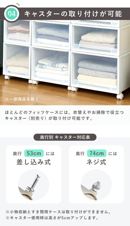 楽天市場】収納ケース Fits フィッツケース クローゼット L-30 単品 2 