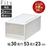 収納ケース Fits フィッツケース クローゼット M-30 単品 2個セット 4個セット （ 衣装ケース 収納 幅30 …