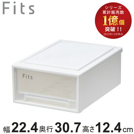 収納ケース Fits フィッツ フィッツケース スモール 引き出し 小物 （ 収納ボックス 収納 ケース 小物収納 幅22.4 奥行30.7 高さ12.4 天馬 小さい 衣装ケース 積み重ね 押し入れ クローゼット収納 引き出し収納 ）