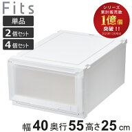 収納ケース Fits フィッツケース アドバンス 4025 クローゼット 幅40×奥行55×高さ25cm 単品 2個セット …