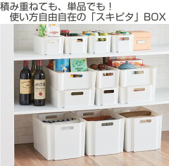 収納ボックススキピタボックスS幅16×奥行24×高さ11cm