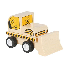 おもちゃ はたらくくるま工事現場 ブルドーザー 木製 （ 木製おもちゃ 木のおもちゃ 働く車 玩具 3歳 子ども キッズ 幼児 男の子 知育玩具 知育 はたらくくるま ごっこ遊び おままごと おうち時間 プレゼント ）