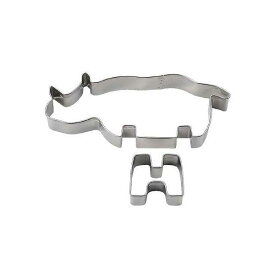 クッキー型 抜き型 立体 サイ ZOOクッキー型 ステンレス製 （ クッキー抜型 クッキーカッター 動物 製菓グッズ アニマル 抜型 クッキー抜き型 製菓道具 お菓子作り ）