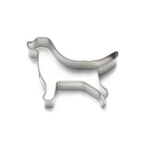 クッキー型 抜き型 犬 ラブラドール ステンレス製 ( クッキー抜型 クッキーカッター 製菓グッズ 抜型 犬型 動物 クッキー抜き型 製菓道具 お菓子作り )