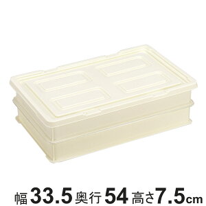 もち箱 フードコンテナー 本体2段 蓋1個 小セット 33.5×54cm ( 餅箱 餅ばこ もちばこ 保存容器 プラスチック 番重 コンテナ 2段 フタ付 フードコンテナ おもちゃ プラレール 業務用 餅 もち 餅