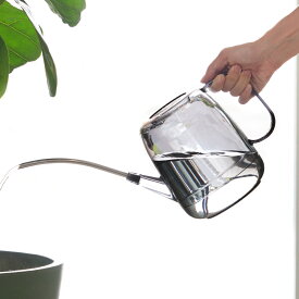 ジョウロ 肥料水差し 目盛り付き 2L （ ジョーロ じょうろ 如雨露 散水 水やり 水さし おしゃれ クリア 観葉植物 園芸 ガーデニング 水撒き 水まき 水差し 肥料 水挿し ピッチャー 透明 目盛り 屋内 屋外 ）